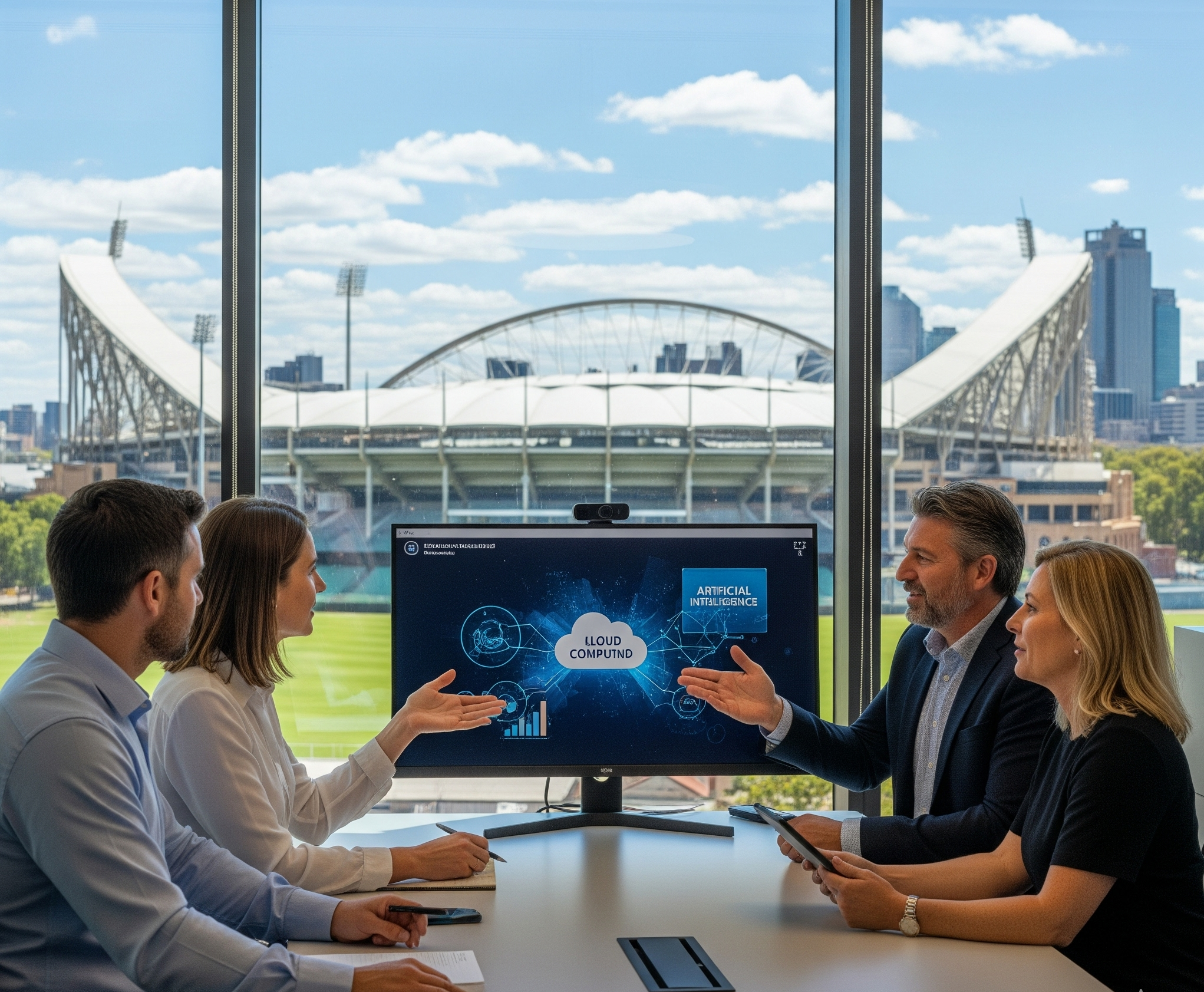 ePipe Cloud working session with clients and system visualisation