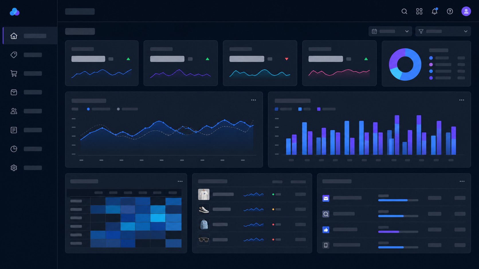 Retail sales and reporting dashboard preview